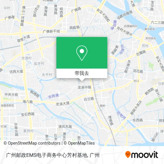 广州邮政EMS电子商务中心芳村基地地图