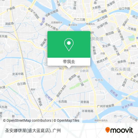 圣安娜饼屋(盛大蓝庭店)地图
