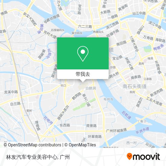 林发汽车专业美容中心地图