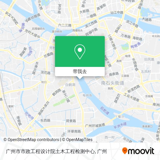广州市市政工程设计院土木工程检测中心地图
