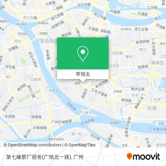 第七橡胶厂宿舍(广纸北一路)地图