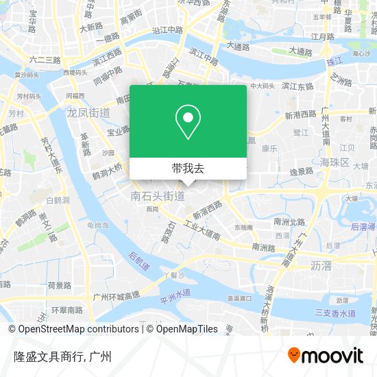 隆盛文具商行地图