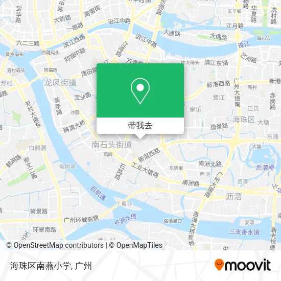 海珠区南燕小学地图