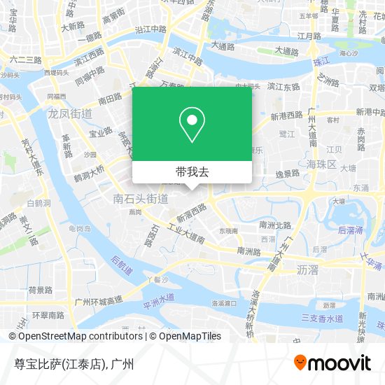 尊宝比萨(江泰店)地图