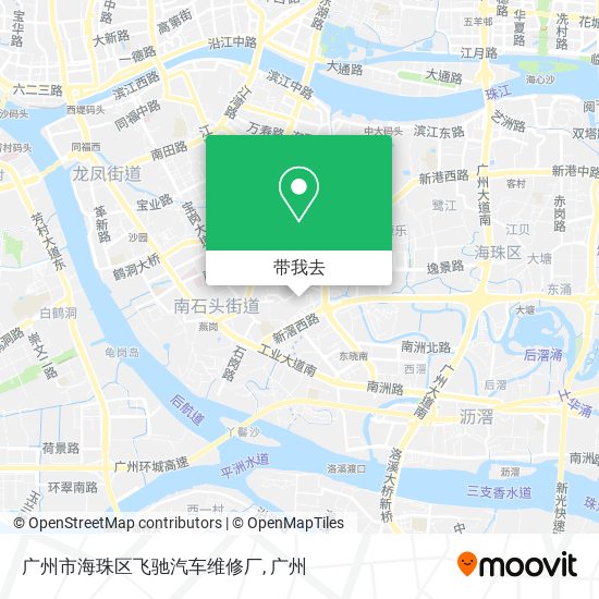 广州市海珠区飞驰汽车维修厂地图