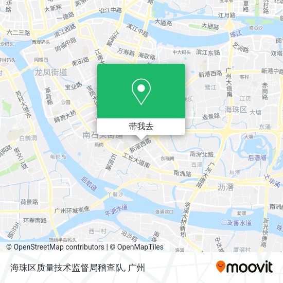 海珠区质量技术监督局稽查队地图