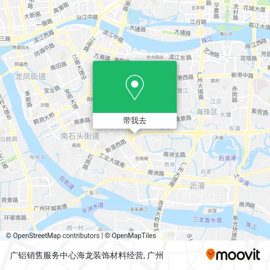 广铝销售服务中心海龙装饰材料经营地图