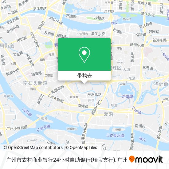 广州市农村商业银行24小时自助银行(瑞宝支行)地图