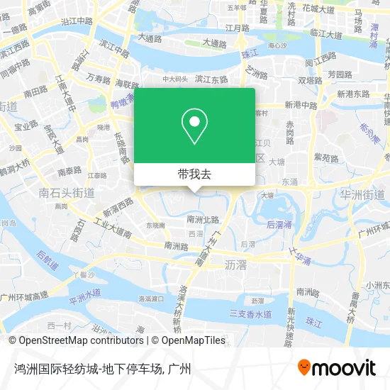 鸿洲国际轻纺城-地下停车场地图