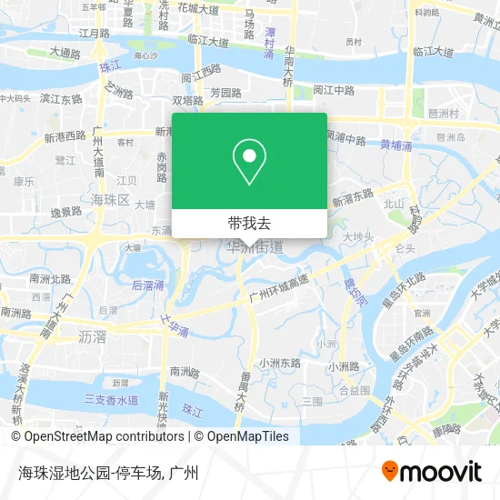 海珠湿地公园-停车场地图