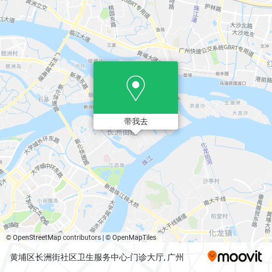 黄埔区长洲街社区卫生服务中心-门诊大厅地图