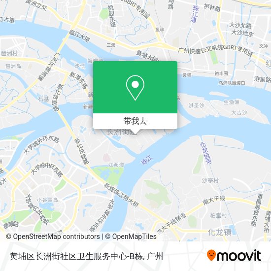 黄埔区长洲街社区卫生服务中心-B栋地图