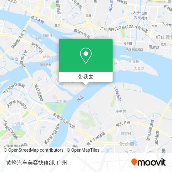 黄蜂汽车美容快修部地图