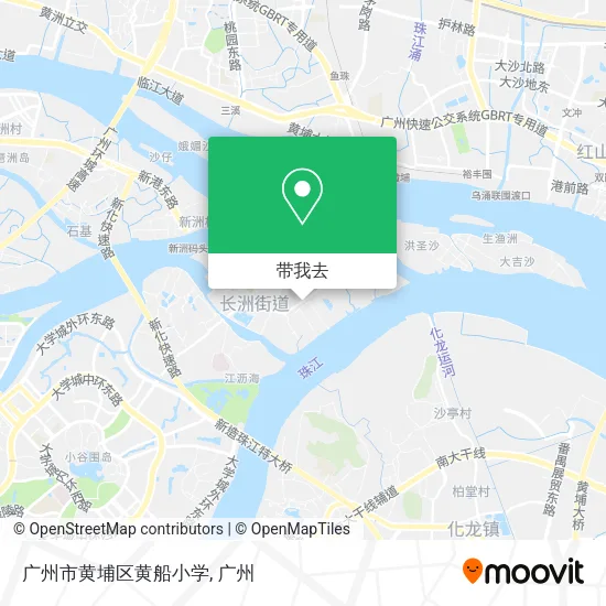 广州市黄埔区黄船小学地图