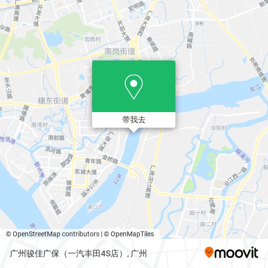 广州骏佳广保（一汽丰田4S店）地图
