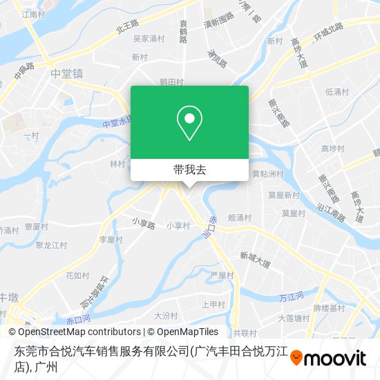 东莞市合悦汽车销售服务有限公司(广汽丰田合悦万江店)地图