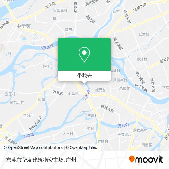 东莞市华发建筑物资市场地图