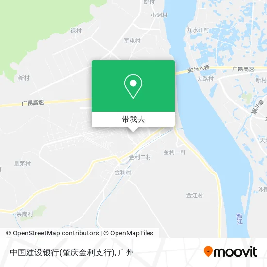 中国建设银行(肇庆金利支行)地图