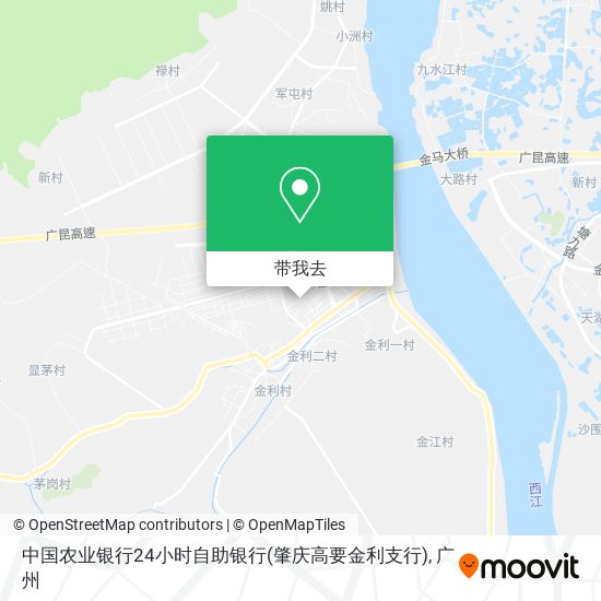 中国农业银行24小时自助银行(肇庆高要金利支行)地图