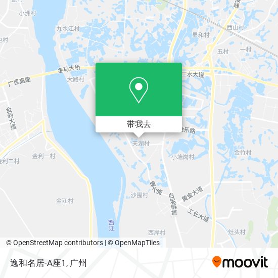 逸和名居-A座1地图