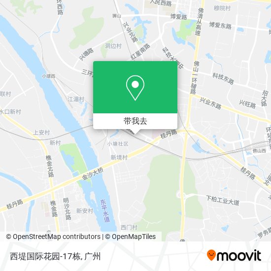 西堤国际花园-17栋地图