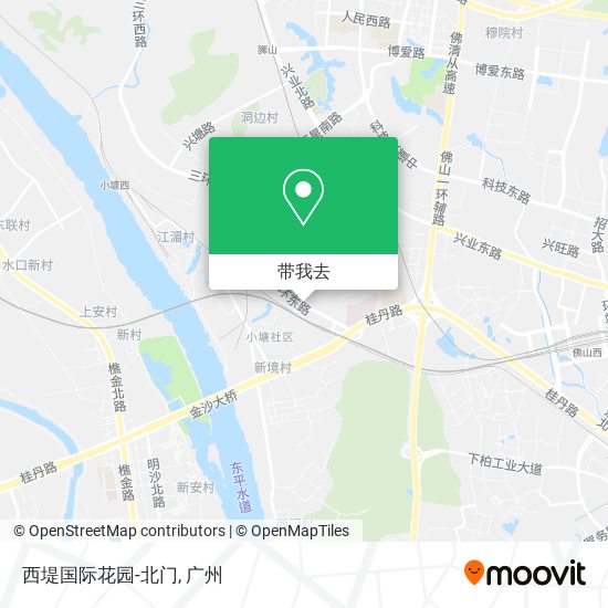 西堤国际花园-北门地图