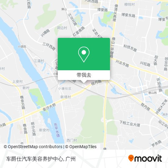 车爵仕汽车美容养护中心地图