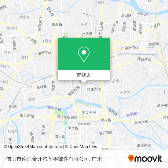 佛山市南海金开汽车零部件有限公司地图