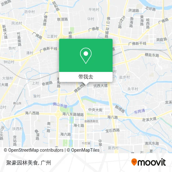 聚豪园林美食地图