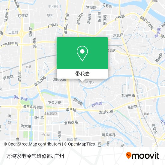 万鸿家电冷气维修部地图