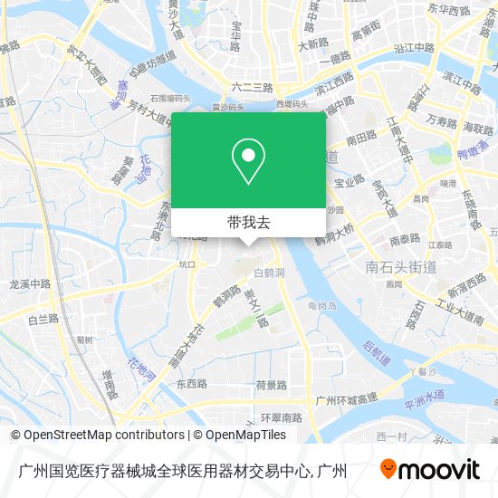 广州国览医疗器械城全球医用器材交易中心地图