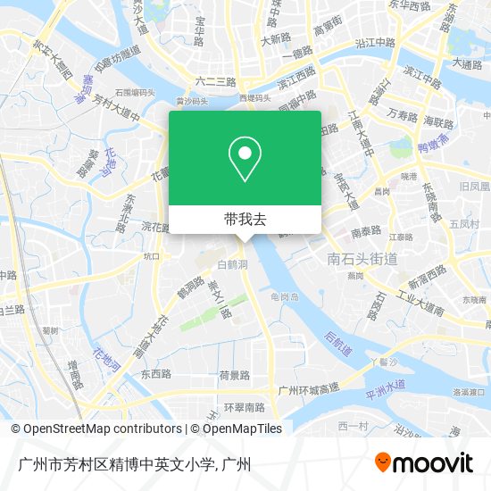 广州市芳村区精博中英文小学地图