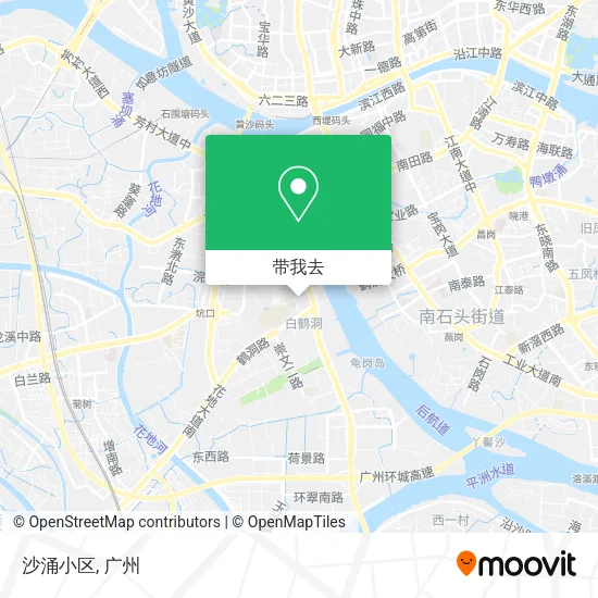 沙涌小区地图
