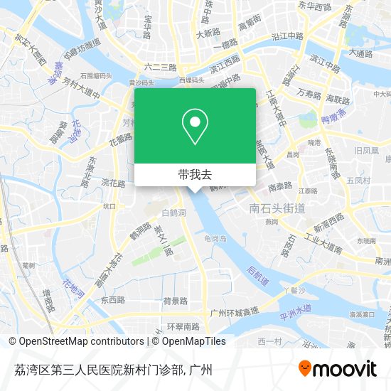 荔湾区第三人民医院新村门诊部地图