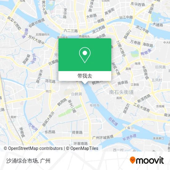 沙涌综合市场地图