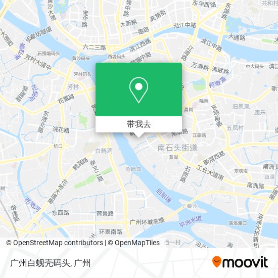 广州白蚬壳码头地图