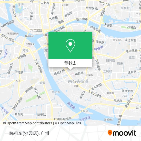 一嗨租车(沙园店)地图
