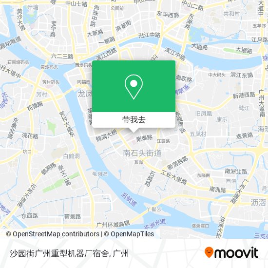 沙园街广州重型机器厂宿舍地图