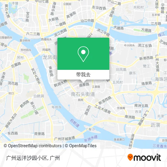 广州远洋沙园小区地图