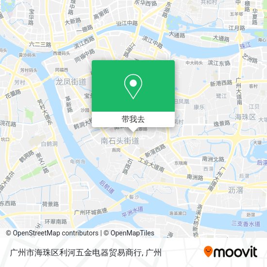 广州市海珠区利河五金电器贸易商行地图