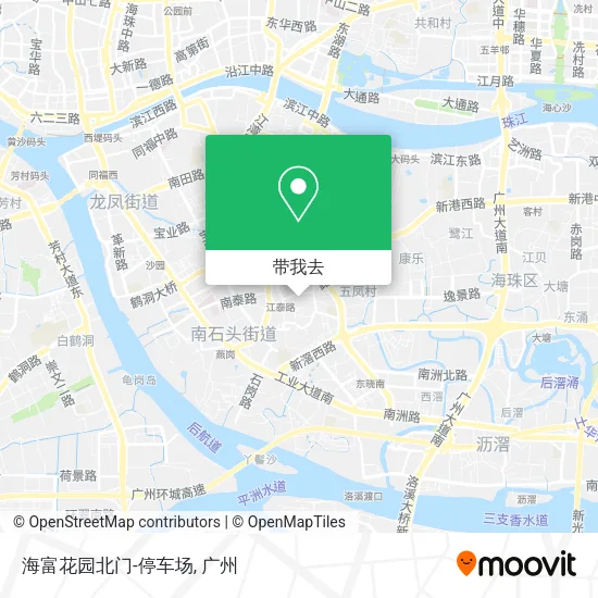 海富花园北门-停车场地图