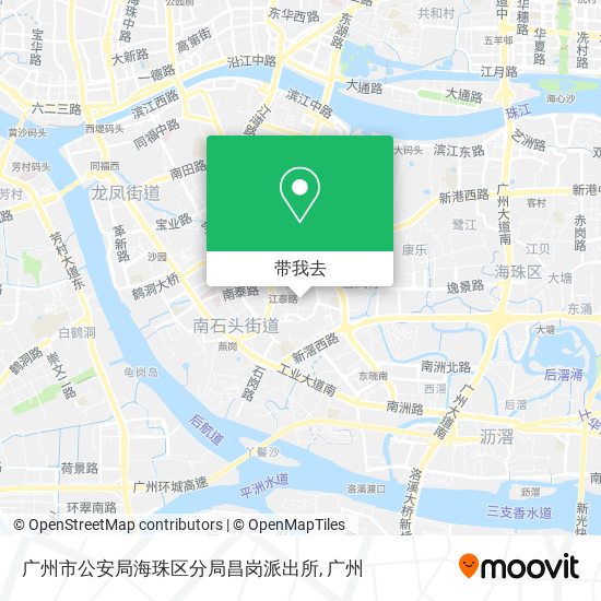 广州市公安局海珠区分局昌岗派出所地图