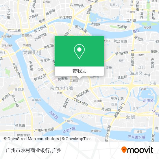 广州市农村商业银行地图