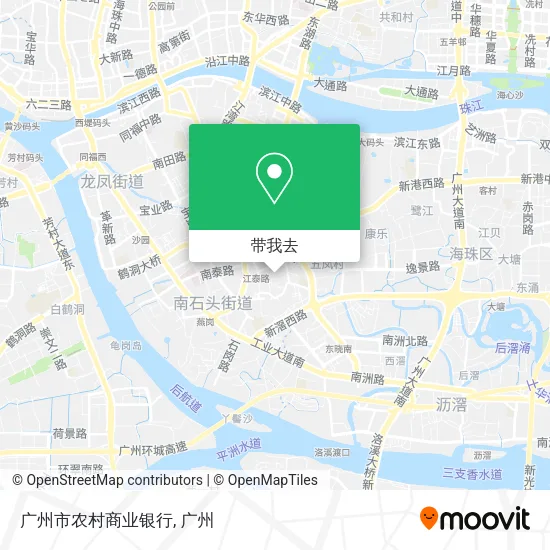 广州市农村商业银行地图