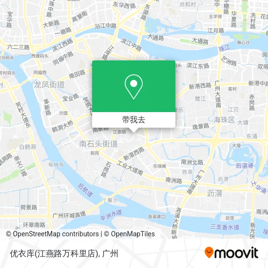 优衣库(江燕路万科里店)地图