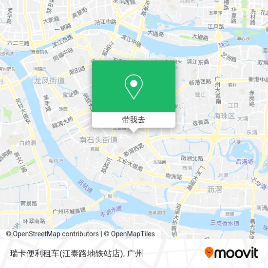 瑞卡便利租车(江泰路地铁站店)地图