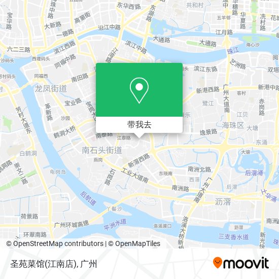 圣苑菜馆(江南店)地图
