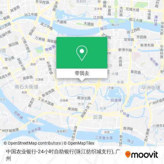 中国农业银行-24小时自助银行(珠江纺织城支行)地图