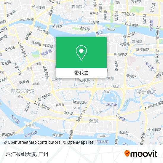 珠江梭织大厦地图