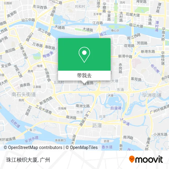 珠江梭织大厦地图